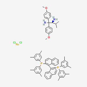 Chemical structure of RuCl2[(S)-xylbinap][(S)-daipen]