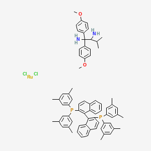 Chemical structure of RuCl2[(R)-xylbinap][(R)-daipen]
