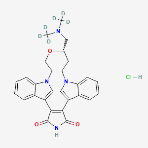 Chemical structure of Ruboxistaurin-d6 hydrochloride
