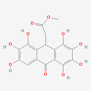 Chemical structure of Rubanthrone A