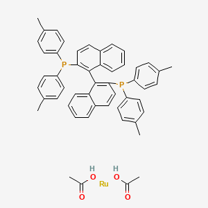 Chemical structure of Ru(OAc)2[(R)-tolbinap]