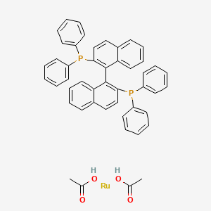 Chemical structure of Ru(OAc)2[(R)-binap]