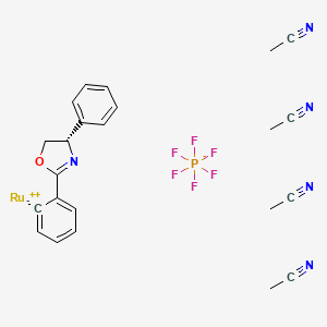 Chemical structure of Ru(II)-(S)-Pheox Catalyst