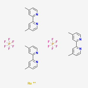 Chemical structure of Ru(DMB)3(PF6)2