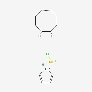 Chemical structure of Ru(COD)CpCl