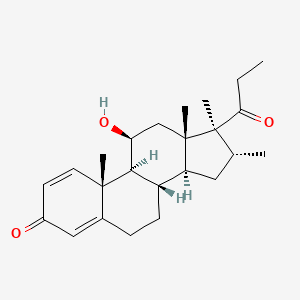 Chemical structure of Rimexolone;