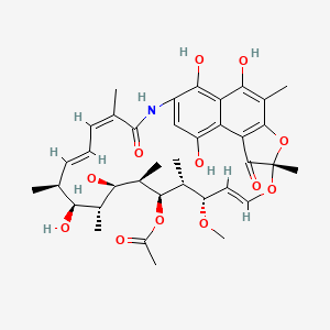Chemical structure of Rifamycin