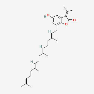Chemical structure of Rhuscholide A