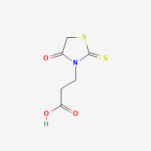 Chemical structure of Rhodanine-3-propionic Acid