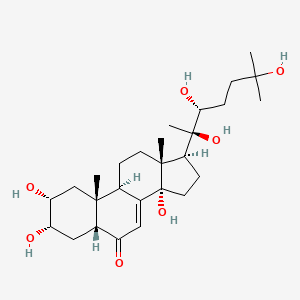 Chemical structure of Rhapontisterone B