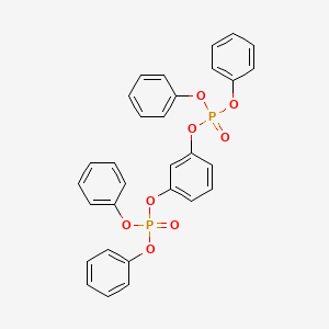 Chemical structure of Resorcinol Bis(diphenyl phosphate)