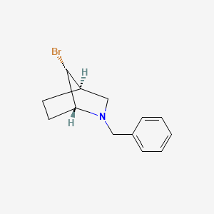 Chemical structure of 2-Benzyl-7-bromo-2-azabicyclo[2.2.1]heptane