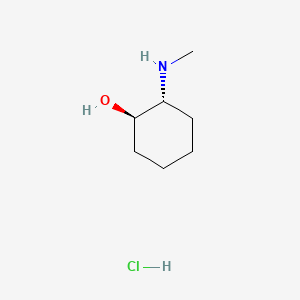 Chemical structure of (1S,2S)-2-(Methylamino)cyclohexanol hydrochloride