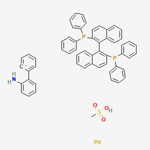 Chemical structure of rac-BINAP-Pd-G3