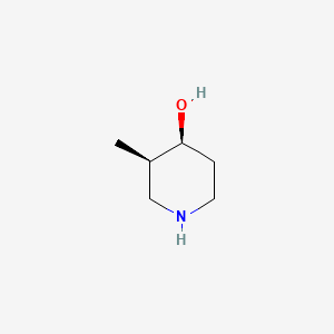 Chemical structure of rac-(3R,4S)-3-methylpiperidin-4-ol