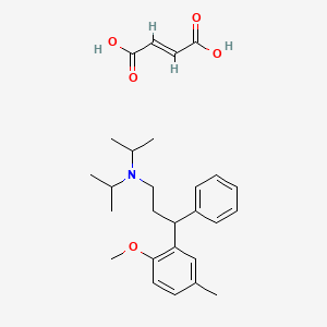 Chemical structure of rac O-Methyl Tolterodine FuMarate