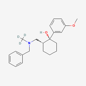 Chemical structure of rac N-Benzyl-N-desmethyl Tramadol-d3