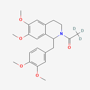 Chemical structure of rac N-Acetyl Norlaudanosine-d3