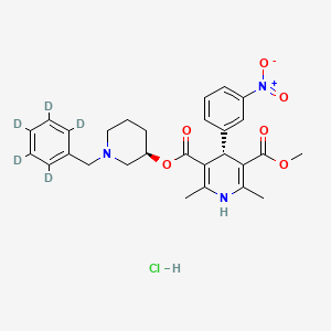 Chemical structure of rac Benidipine-d5 Hydrochloride