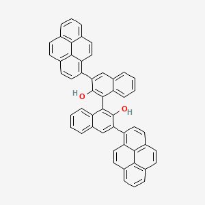 Chemical structure of R-3,3'-Di-1-pyrenyl-1,1'-bi-2-naphthol
