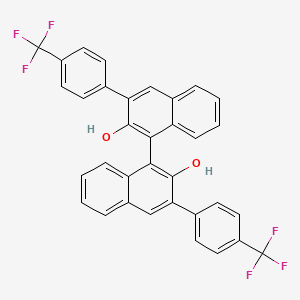 Chemical structure of R-3,3'-bis[4-(trifluoroMethyl)phenyl]-[1,1'-Binaphthalene]-2,2'-diol