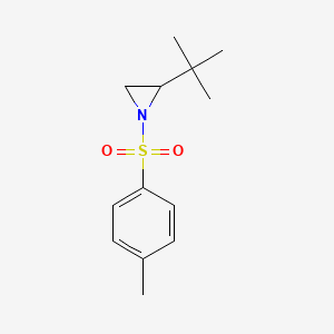 Chemical structure of 2-Tert-butyl-1-(4-methylbenzenesulfonyl)aziridine