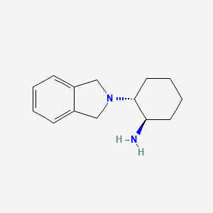 Chemical structure of R,R-2-(1,3-dihydro-2H-isoindol-2-yl)-CyclohexanaMine