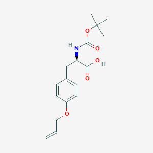 Chemical structure of Boc-D-tyr(all)-OH