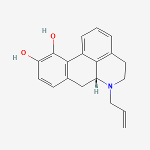 Chemical structure of R(-)-N-Allylnorapomorphine