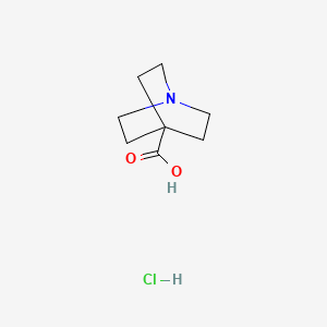 Chemical structure of Quinuclidine-4-carboxylic acid hydrochloride