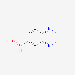 Chemical structure of Quinoxaline-6-carbaldehyde