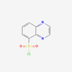 Chemical structure of quinoxaline-5-sulfonyl chloride