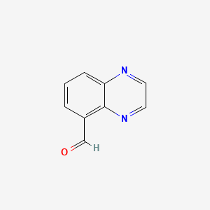Chemical structure of Quinoxaline-5-carbaldehyde