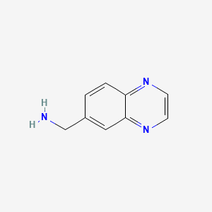 Chemical structure of Quinoxalin-6-ylmethanamine