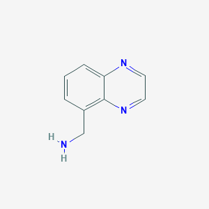 Chemical structure of Quinoxalin-5-ylmethanamine