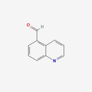 Chemical structure of Quinoline-5-carbaldehyde