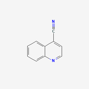 Chemical structure of 4-Cyanoquinoline