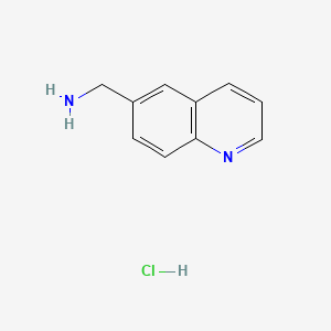 Chemical structure of Quinolin-6-ylmethanamine hydrochloride