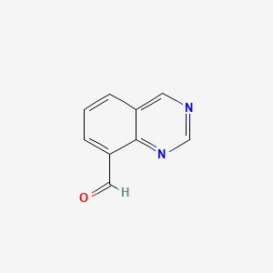 Chemical structure of Quinazoline-8-carbaldehyde