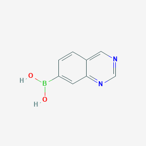 Chemical structure of Quinazolin-7-ylboronic acid