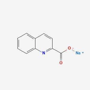 Chemical structure of Quinaldic Acid Sodium Salt