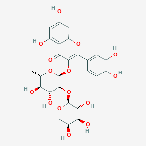 Chemical structure of Quercitrin 2''-O-arabinoside