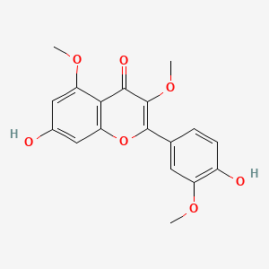 Chemical structure of Quercetin 3,5,3'-trimethyl ether