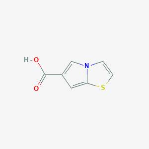 Chemical structure of Pyrrolo[2,1-b]thiazole-6-carboxylic acid