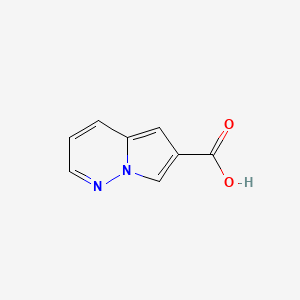 Chemical structure of Pyrrolo[1,2-b]pyridazine-6-carboxylic acid
