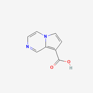 Chemical structure of Pyrrolo[1,2-a]pyrazine-8-carboxylic acid