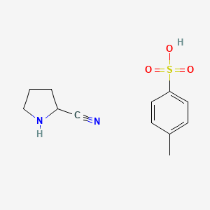Chemical structure of Pyrrolidine-2-carbonitrile 4-methylbenzenesulfonate