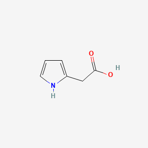 Chemical structure of Pyrrole-2-acetic Acid