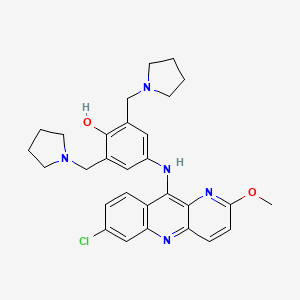 Chemical structure of Pyronaridine