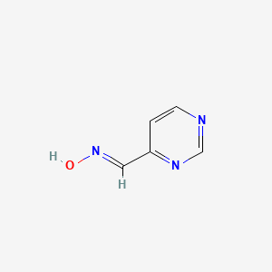 Chemical structure of Pyrimidine-4-carbaldehyde oxime